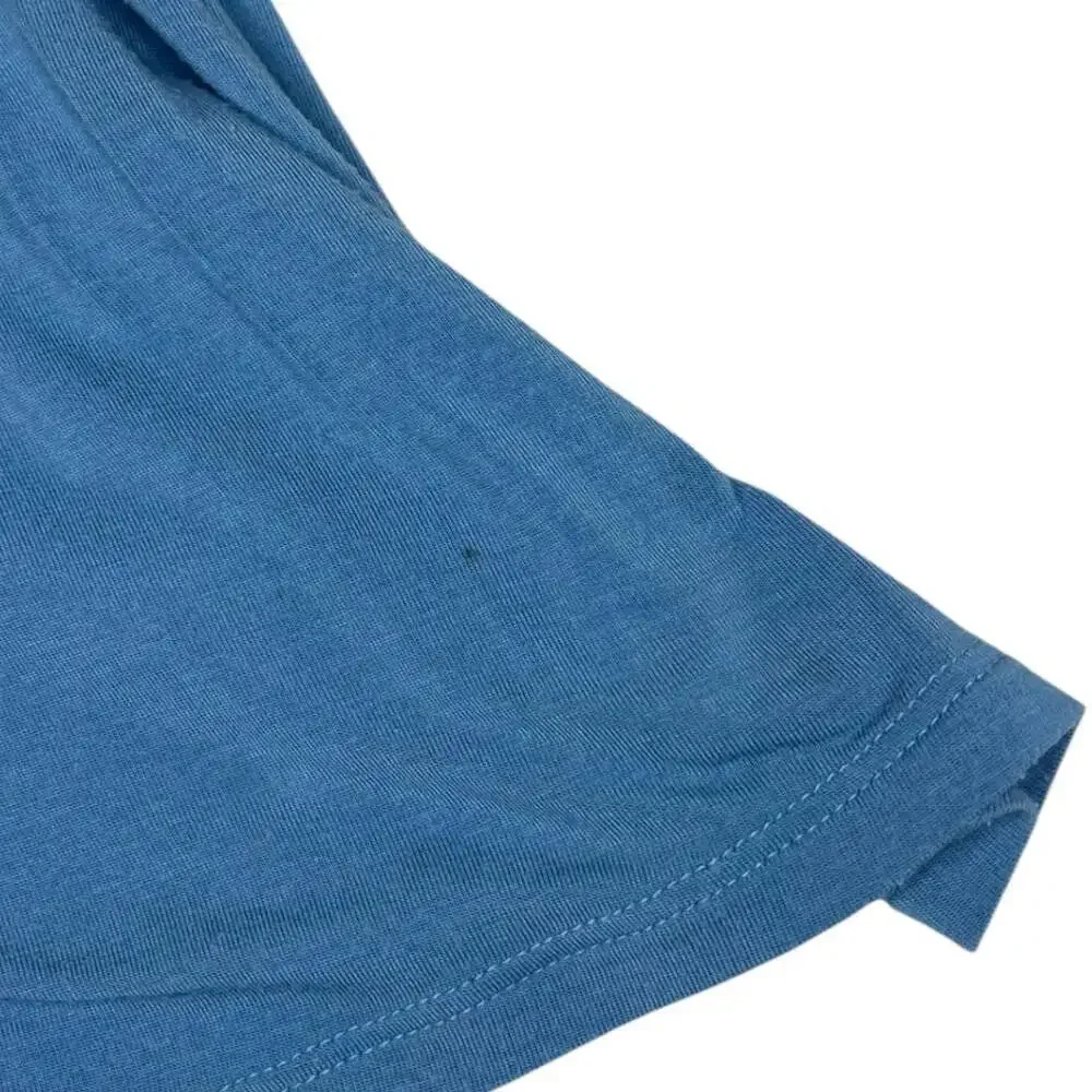 Victoria's Secret Lace Trim T-Back Baby Blue Babydoll Slip Nightgown